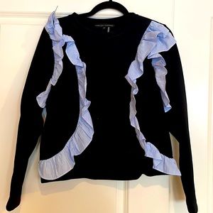 English Factory Ruffles Sweater. Size: Small